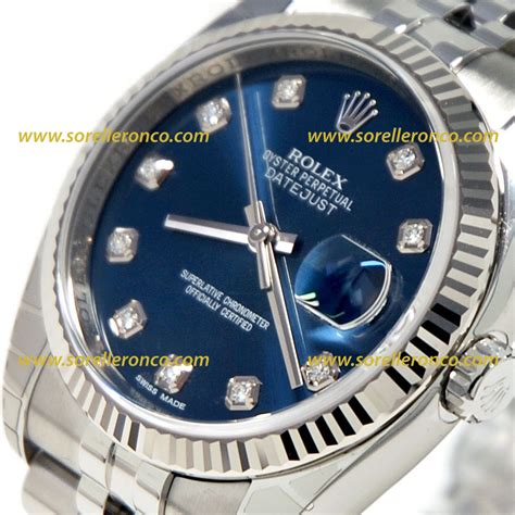 rolex datejust quadrante blu con brillanti|rolex datejust prezzo.